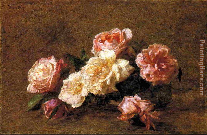 Roses XIV painting - Henri Fantin-Latour Roses XIV art painting